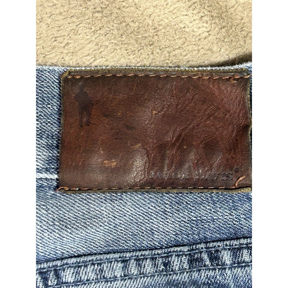 Jacob Davis UMA Jeans Womens 34 Blue Straight Leg Denim 100% Cotton - Picture 14 of 16